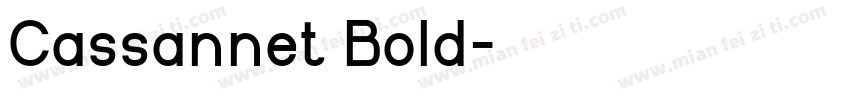 Cassannet Bold字体转换